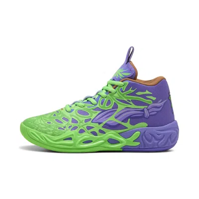Puma X Lamelo Ball X Tmnt Mb.04 Raphael And Donatello Big Kids' Basketball Shoes In Green