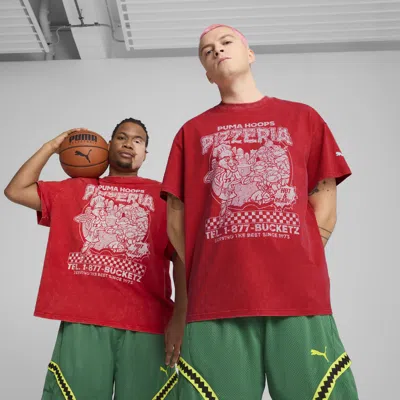 Puma X Tmnt Men's Basketball T-shirt In Red
