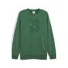 Puma X Tmnt Men's Relaxed Crew Sweatshirt In Green