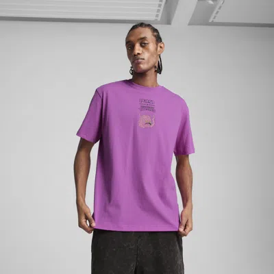 Puma X Tmnt Men's Relaxed Graphic T-shirt In Purple