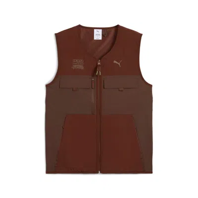 Puma Hoops X Tmnt Tech Men's Cargo Vest In Brown