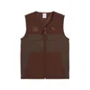 Puma X Tmnt Tech Cargo Gilet In Brown