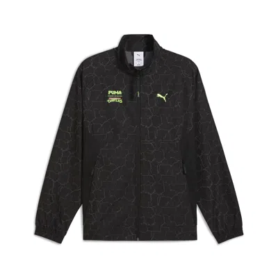 Puma X Tmnt Tech Men's Relaxed Track Jacket In Black