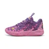 Puma Hoops X Tnmt Mb.03 Lo Krang Basketball Shoes Youth In Purple