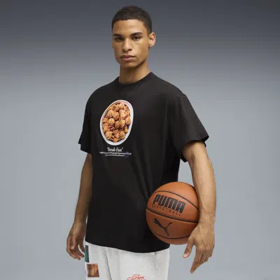 Puma Hooptopia Break Fast T-shirt Men In Black