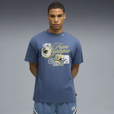 Puma Hooptopia Fhwl T-shirt Men In Blue