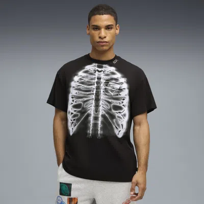 Puma Hooptopia Hoopray Vision T-shirt Men In Black