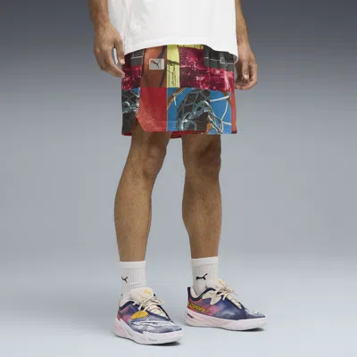 Puma Hooptopia Revers 7" Short Men In Multi