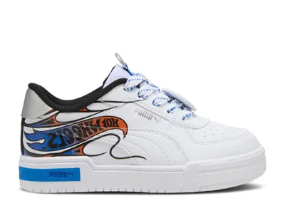 Puma Ca Pro Hot Wheels (little Kid) Kids Shoes  White/ Team Royal : 2 Little Kid M, Leather