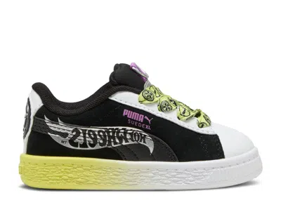 Puma Babies'  Hot Wheels X  Suede Xl Toddler 'black Lemon Sherbert'