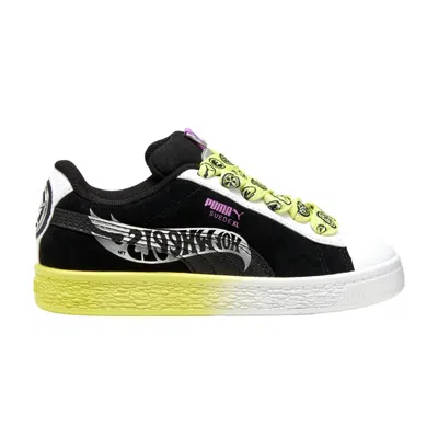 Pre-owned Puma Hot Wheels X Suede Xl Little Kid 'black Lemon Sherbert' | Kid's Size 3.5