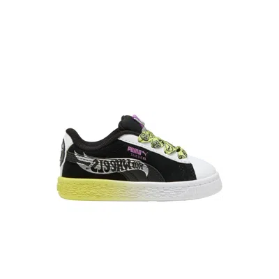 Pre-owned Puma Hot Wheels X Suede Xl Toddler 'black Lemon Sherbert' | Infant Size 6