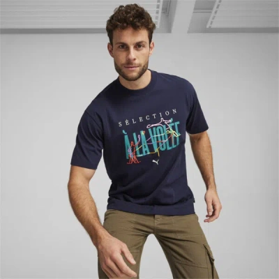 Puma House Of Graphics À La Volée Men's T-shirt In Navy