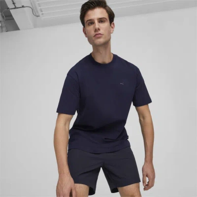 Puma House Of Graphics Airport Racket Club Men's T-shirt In Navy