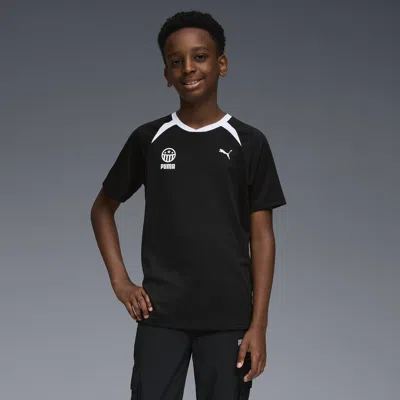 Puma House Of Graphics Big Kids' Graphic T-shirt In Black