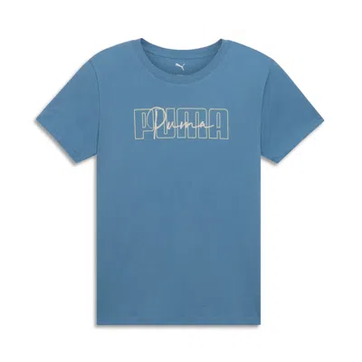 Puma House Of Graphics Women's Tee In Blue