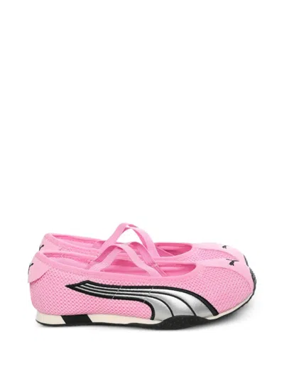 Puma H-street Cross-straps Ballet Sneakers In Pink