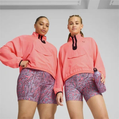 Puma Hypernatural Women's Woven Half-zip Jacket In Sunset Glow