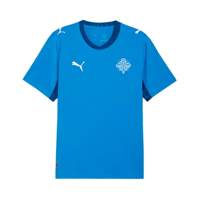 Pre-owned Puma Iceland 2026 Home Kit 'electro Royal- White' | Blue | Men's Size S