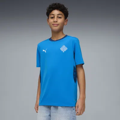 Puma Iceland Home Big Kids' Soccer Jersey In Blue