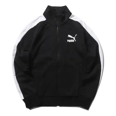 Puma Iconic Minimalistic Casual Stand Collar Jacket Black