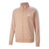 Puma Iconic Minimalistic Casual Stand Collar Jacket Pink Red In Neutral