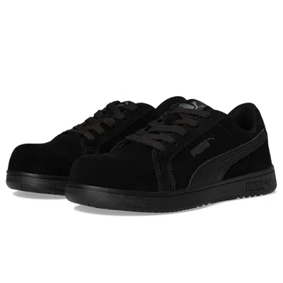 Puma Iconic Suede Low Eh 640345 Womens Black Composite Toe Work Boots Rhs6229