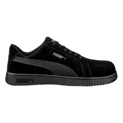 Puma Iconic Suede Low Eh Black / Black / Black 640345 Women's