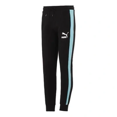 Puma Iconic T7 Track Pants 'black White Blue'