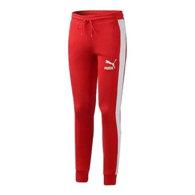 Puma Iconic T7 Track Pants 'red White'