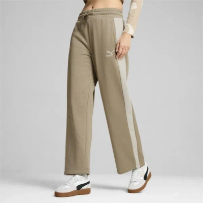 Puma Iconic Women's T7 Knitted Track Pants In Oak Branch