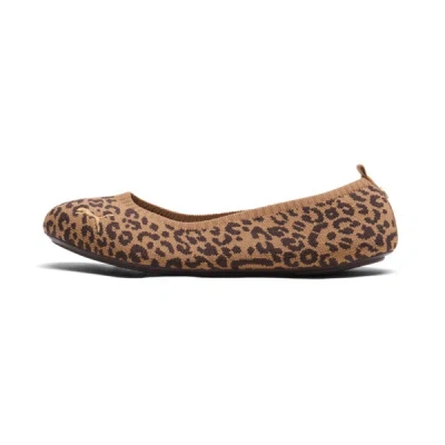 Puma Ilana Leopard Women's Ballet Shoes In Caramel Latte-alpine Snow
