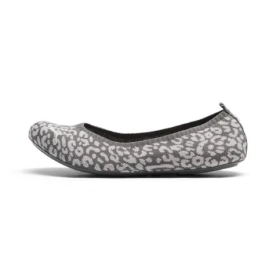 Puma Ilana Leopard Women's Ballet Shoes In Flat Medium Gray-galactic Gray