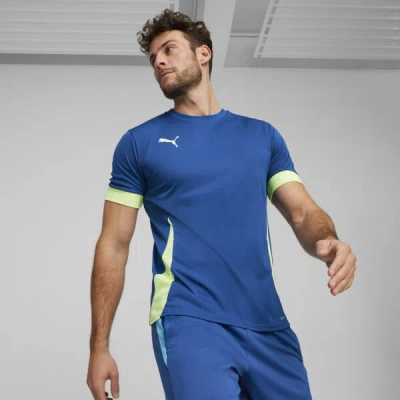 Puma Individual Court Sports Men's Jersey In Cobalt Glaze