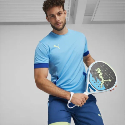 Puma Individual Court Sports Men's Jersey In Luminous Blue