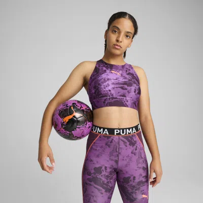 Puma Individualblaze Eversculpt Medium Support Women's Soccer Bra In Purple