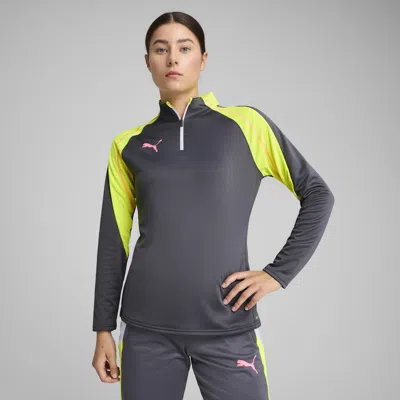 Puma Individualblaze Quarter-zip Women's Soccer Top In Gray