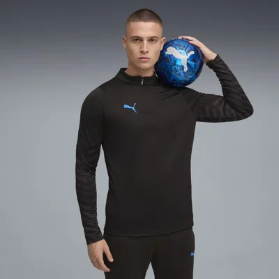 Puma Individualcup Football Quarter-zip Top Men In Black
