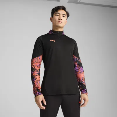 Puma Individualcup Quarter-zip Football Top Men In Black