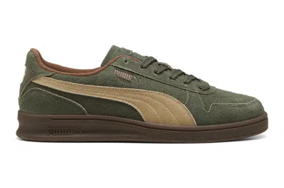 Pre-owned Puma Indoor R Suede Dark Olive Haute Coffee In Dark Olive/haute Coffee