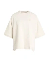 PUMA PUMA INFUSE RELAXED TEE WOMAN T-SHIRT CREAM SIZE M COTTON, POLYESTER