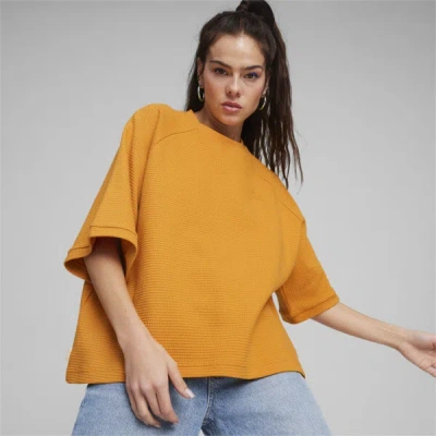 Puma Infuse Relaxed Women's T-shirt In Ginger Tea