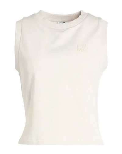 Puma Infuse Slim Tank Woman Top Cream Size L Cotton, Polyester, Elastane In Neutral