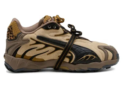 Pre-owned Puma Inhale A$ap Rocky Leopard (women's) Sneakers In Toasted Almond/ Black