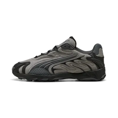 Puma Men's Essentials Inhale Casual Sneakers From Finish Line In Grey/black