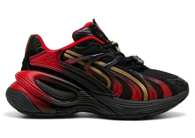 Pre-owned Puma Inverse Chrome Sonic The Hedgehog Shadow Sneakers In Black/red In Multi