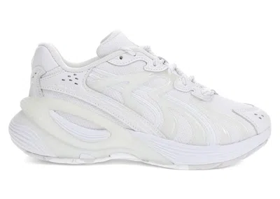 Pre-owned Puma Inverse Echo White (women's) Sneakers In  White/feather Gray In Multi