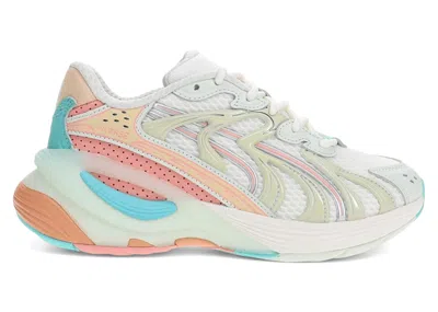 Pre-owned Puma Inverse Heat (women's) Sneakers In Warm White/peach Fizz/light Mint