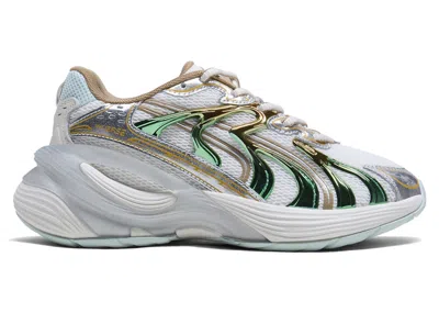 Pre-owned Puma Inverse Rev Sneakers In Warm White/archive Gold/peaceful Blue