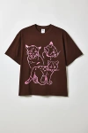 Puma Itty Bitty Kitty Graphic Tee In Espresso Brown, Men's At Urban Outfitters